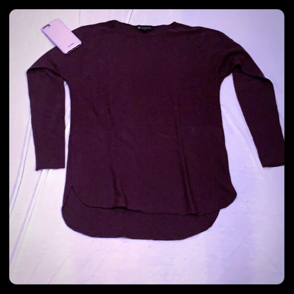 INC plum sweater